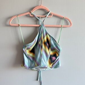 urban outfitters multicolor halter top